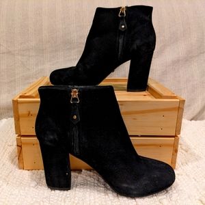 Topshop Suede Ankle Boot Heels